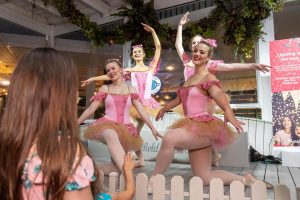 WAPS Advanced Ballet students performing at Westfield Whitford City